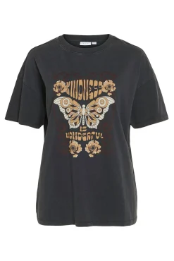 Vila T-Shirts-0 Cinzento