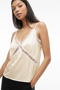 Vila T-Shirts-0 Tostado