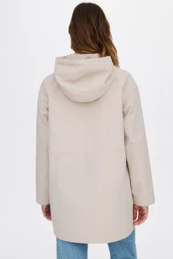 Vila Casacos-3/4 parka with hood Cinzento