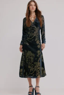 Hoss Intropia Vestidos-Adriana. Vestido jacquard Azul