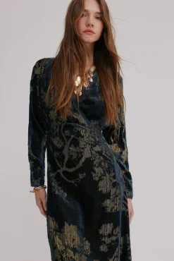 Hoss Intropia Vestidos-Adriana. Vestido jacquard Azul