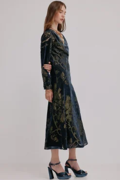 Hoss Intropia Vestidos-Adriana. Vestido jacquard Azul