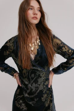 Hoss Intropia Vestidos-Adriana. Vestido jacquard Azul