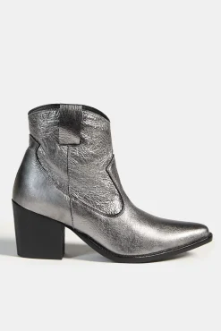 Bryan Stepwise Saltos|Calçado De Couro-Agustina Botim Cinzento