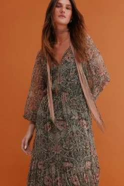 Hoss Intropia Vestidos-Aina. Vestido estampado Verde