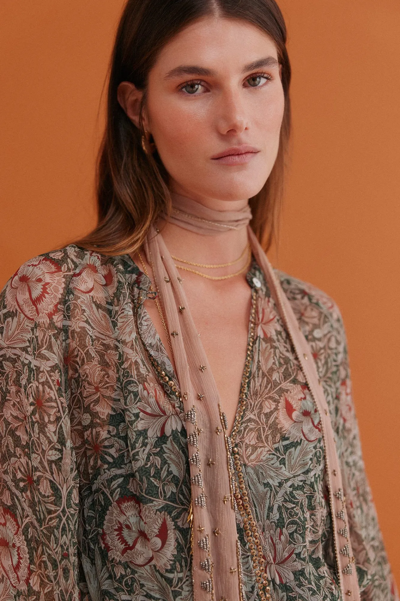 Hoss Intropia Vestidos-Aina. Vestido estampado Verde