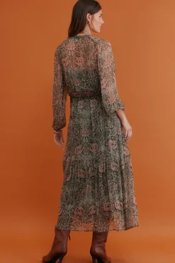 Hoss Intropia Vestidos-Aina. Vestido estampado Verde