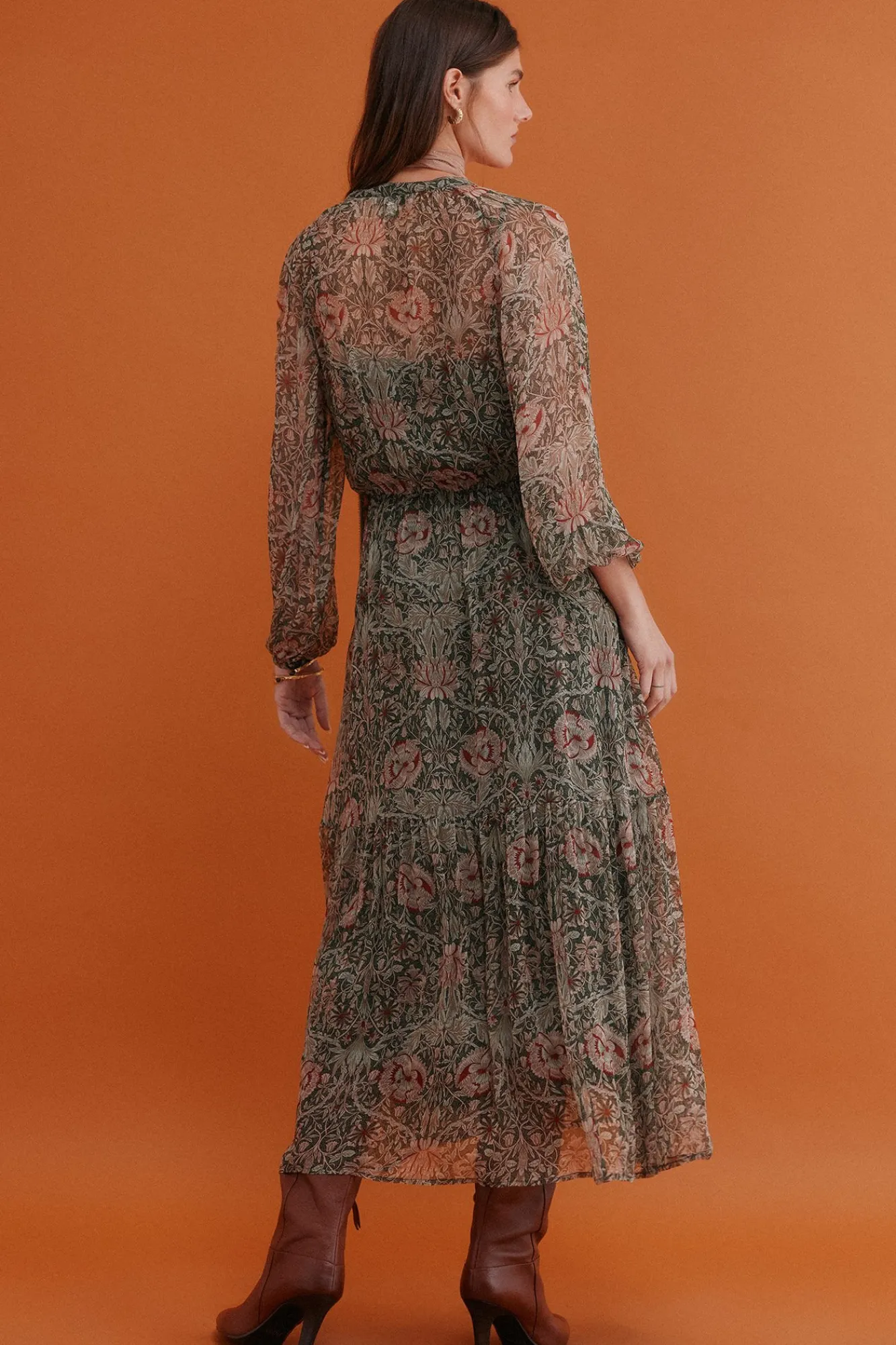 Hoss Intropia Vestidos-Aina. Vestido estampado Verde