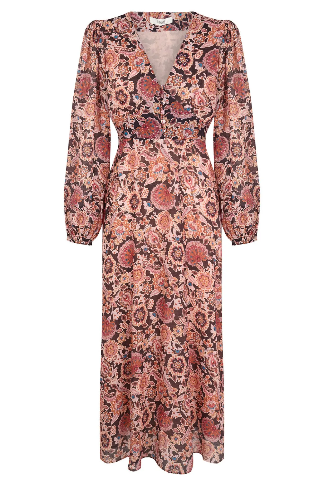 Hoss Intropia Vestidos-Aitana. Vestido estampado Castanho