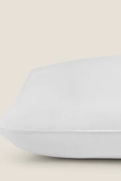 Textura Fronha|Almofadas-Almofada antiácaros fibra firmeza média branco