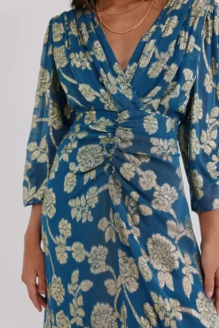 Hoss Intropia Vestidos-Amanda. Vestido jacquard Azul