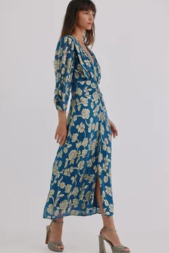 Hoss Intropia Vestidos-Amanda. Vestido jacquard Azul