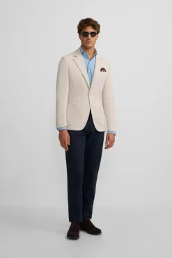 Silbon Blazers|Blazers-Americano casual Ecru