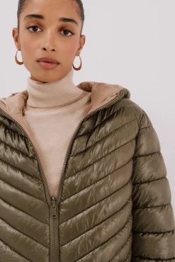 Cortefiel Casacos|Acolchoados E Agasalhos-Anoraque reversível thermolite® Verde