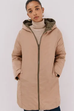 Cortefiel Casacos|Acolchoados E Agasalhos-Anoraque reversível thermolite® Verde