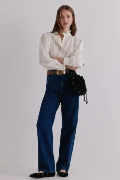 Hoss Intropia Jeans-Babette. Jeans estruturado Azul