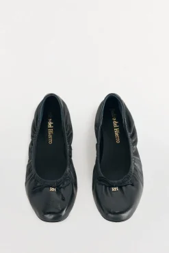 Pedro del Hierro Sabrinas-Bailarina franzida com laço Preto