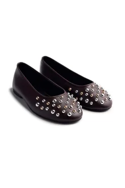 Gioseppo Sabrinas-Bailarinas de pele Castanho