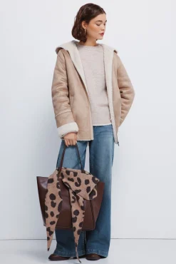 Springfield Camisolas-Bandana de malha com estampado animal cru