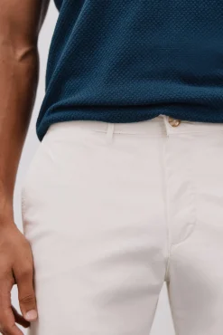 Cortefiel Calças|Chinos-Bermuda chino Ecru