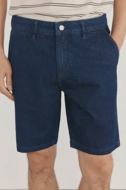 Pedro del Hierro Jeans|Calças-Bermuda denim regular fit Azul