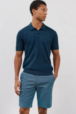 Cortefiel Calças|Chinos-Bermudas chinos estampadas Azul