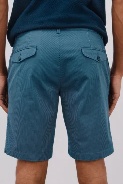 Cortefiel Calças|Chinos-Bermudas chinos estampadas Azul