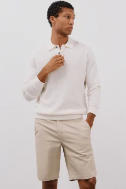 Cortefiel Calças|Chinos-Bermudas chinos estampadas Tostado