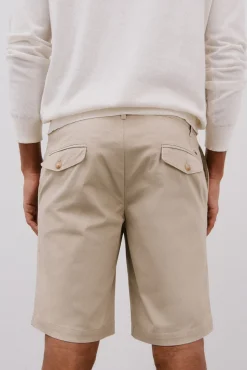Cortefiel Calças|Chinos-Bermudas chinos estampadas Tostado