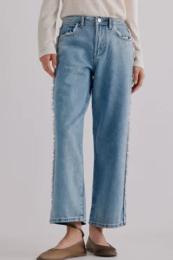 Hoss Intropia Jeans-Berta. Jeans desfiado Azul