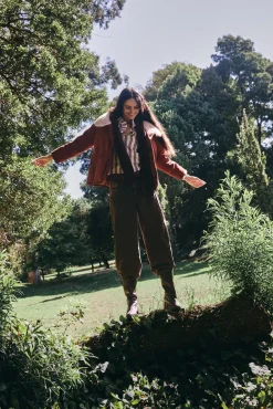 Hoss Intropia Jeans|Calças-Beth. Jeans lavado Castanho