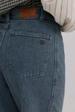 Hoss Intropia Jeans-Bibiana. Calça jeans trespassada Cinzento