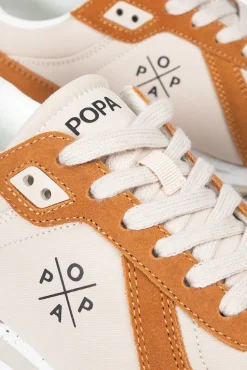 Popa Sneakers|Calçado De Couro-Blake Nylon Esportivo Feminino Castanho