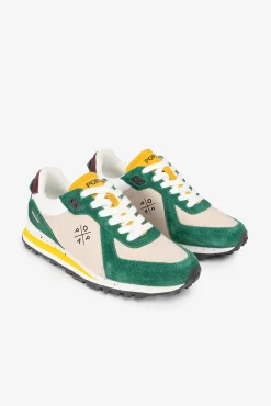 Popa Sneakers|Calçado De Couro-Blake Nylon Esportivo Feminino Verde