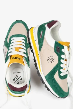 Popa Sneakers|Calçado De Couro-Blake Nylon Esportivo Feminino Verde