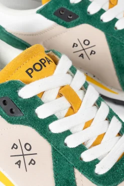 Popa Sneakers|Calçado De Couro-Blake Nylon Esportivo Feminino Verde