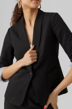 Vero Moda Blazers-Blazer ajustado Preto