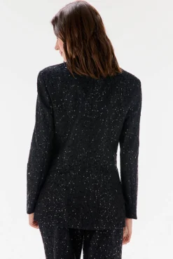 TFP by Tamara Falcó Blazers-Blazer ajustado com lantejoulas Preto