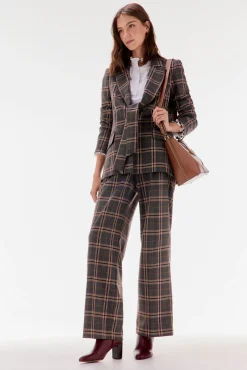 TFP by Tamara Falcó Blazers-Blazer aos quadrados Cizento