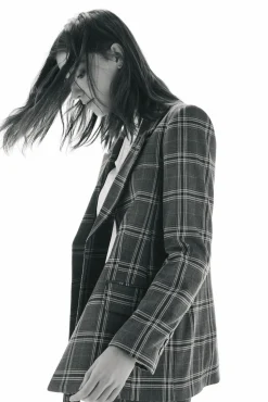 TFP by Tamara Falcó Blazers-Blazer aos quadrados Cizento