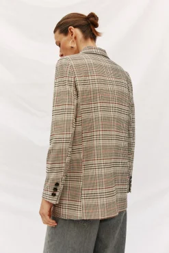 Cortefiel Blazers-Blazer aos quadrados Multicolorido