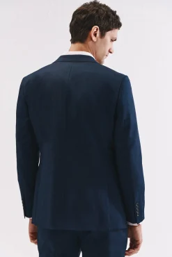 Cortefiel Calças|Calças Clássicas-Blazer slim fit Azul