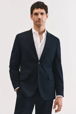 Cortefiel Blazers|Blazers-Blazer -marinho slim fit Azul