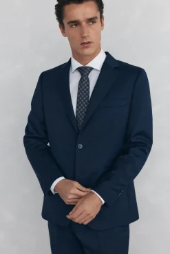 Pedro del Hierro Blazers|Blazers-Blazer bi-elástico liso e sob medida Azul