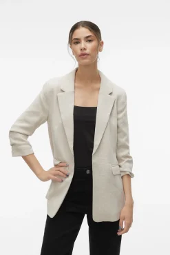 Vero Moda Blazers-Blazer básica Tostado
