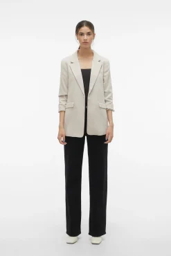 Vero Moda Blazers-Blazer básica Tostado