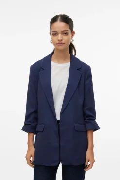 Vero Moda Blazers-Blazer básica Azul