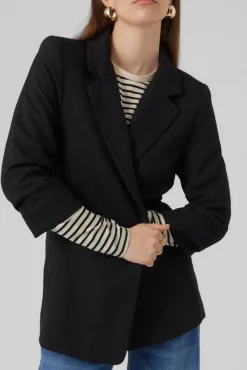 Vero Moda Blazers-Blazer básica Preto