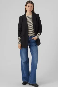 Vero Moda Blazers-Blazer básica Preto