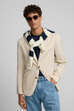 Silbon Blazers|Blazers-Blazer casual Tostado